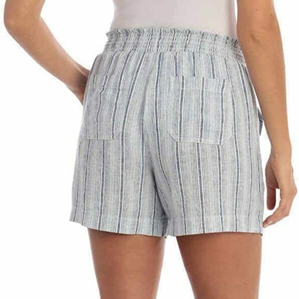 Briggs New York Linen Blend Pull-On Ladies Shorts - Picture 2 of 4